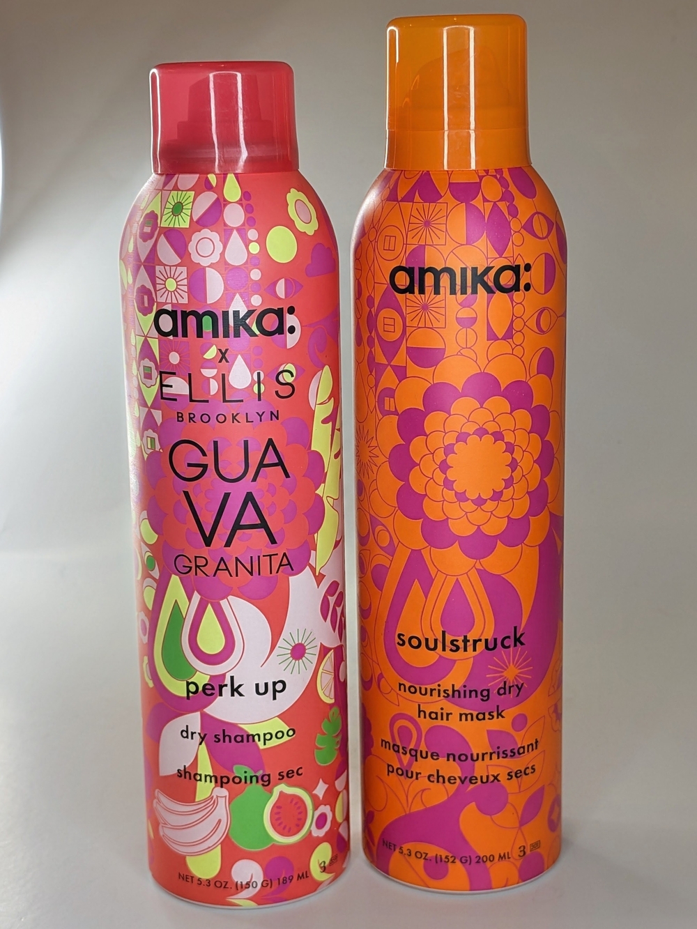 NEW Amika x Ellis Brooklyn Guava Dry Shampoo + Soulstruck Hair Mask Bundle